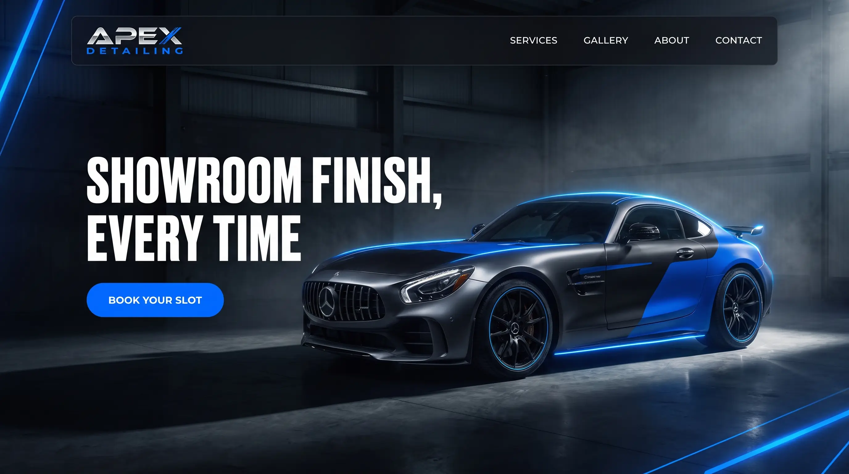 Sample website design — Performance Automotive
